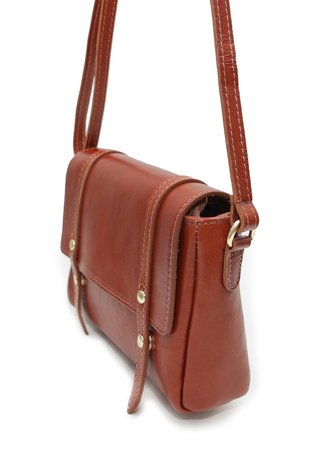 Crossbody cowhide leather bag