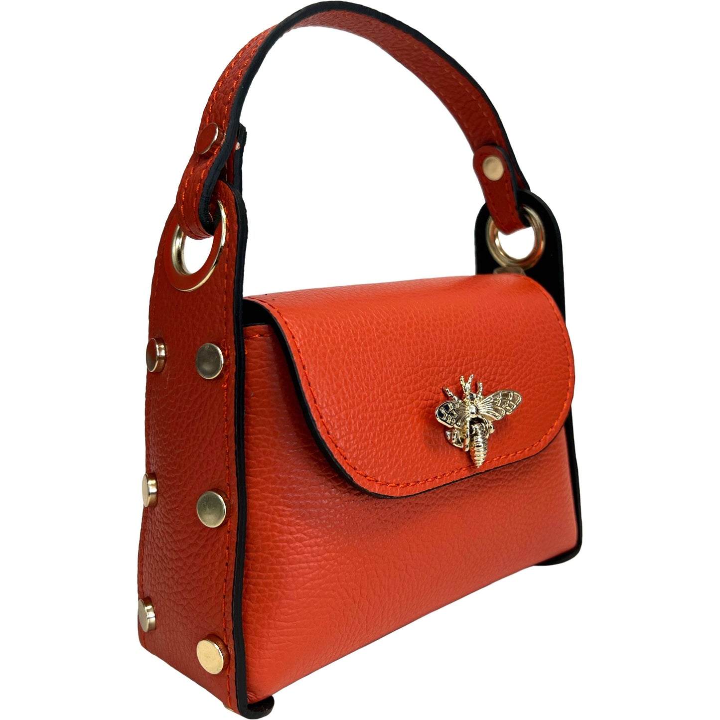 Modarno mini bag in genuine leather dollar with fly closure