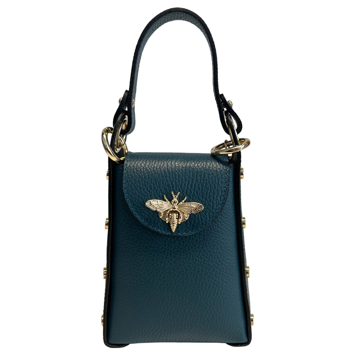 Modarno mini bag in genuine leather dollar with bee-shaped