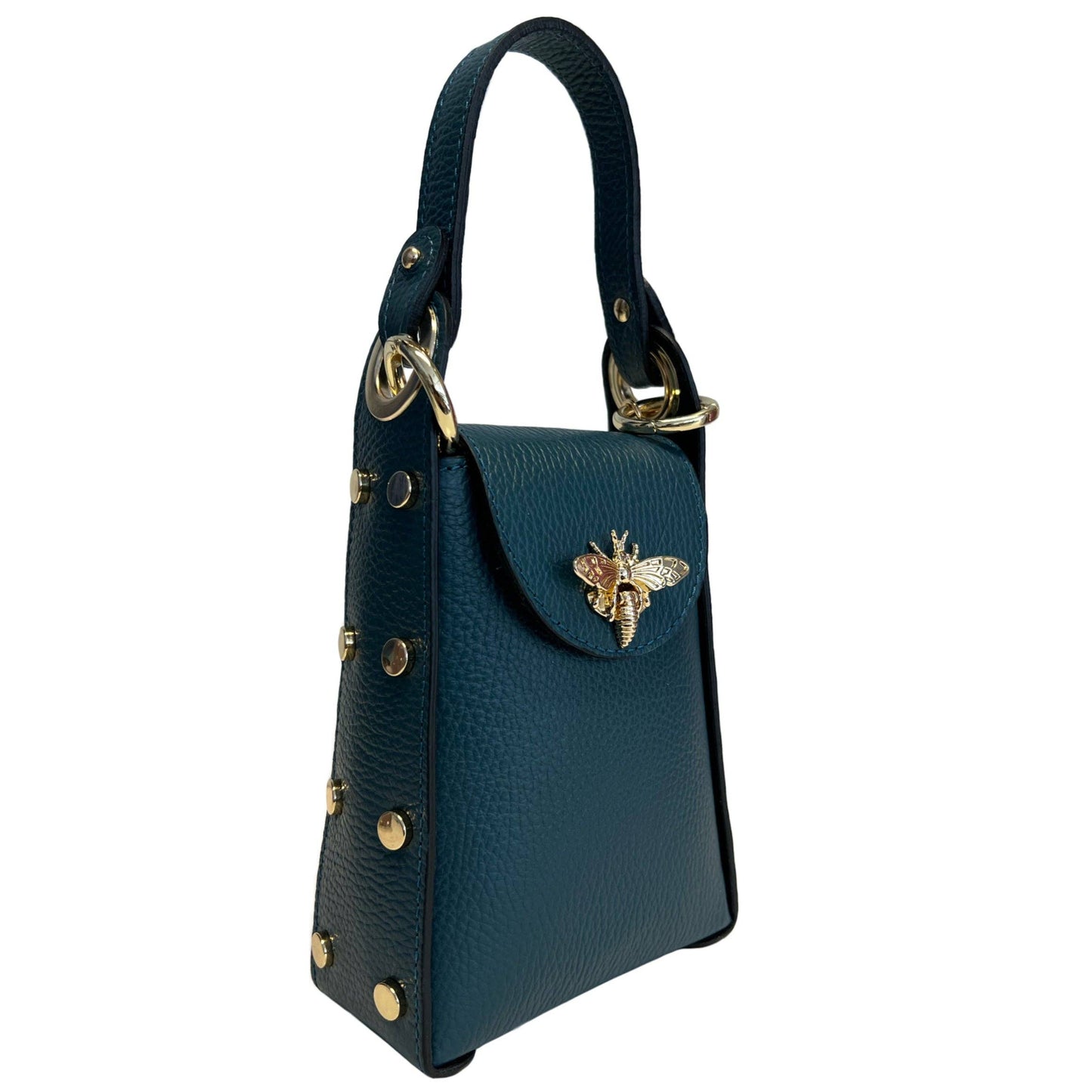 Modarno mini bag in genuine leather dollar with bee-shaped